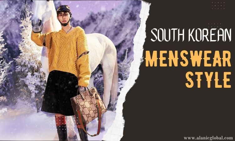 Korean men's fashion concept