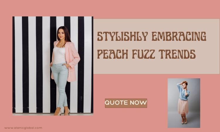 collection of peach fashion clothing