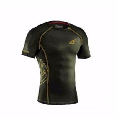 Black and Gold Designer Print Fitness Running T-Shirt Supplier