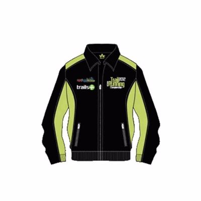 Black and Soft Green Running Jacket Supplier