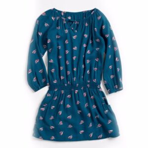 Blue Print Tunic Dress Top for Little Girls Manufacturer