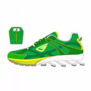 Green and White Fitness, Sports Running Shoes Supplier