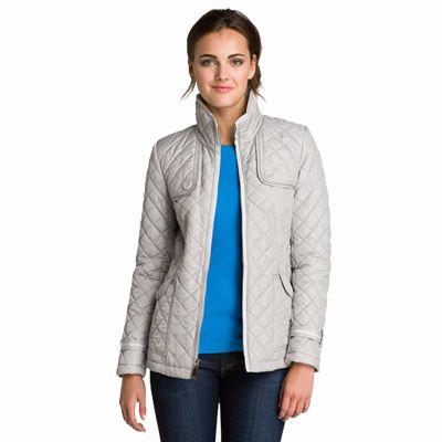 Grey Full Sleeves Quilted Jacket Manufacturer