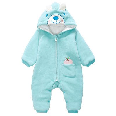 Wholesale Infant Sleepwear Baby Hooded Jumpsuit