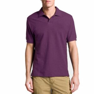 Wholesale Men's Fashionable Purple Polo T-Shirt
