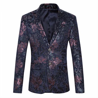 Shiny Black Custom Blazer Supplier