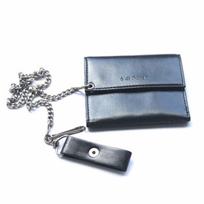 Wholesale Black Leather Security Wallet