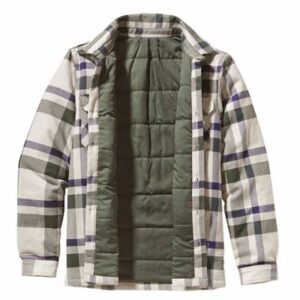 Grey and Blue Flannel Jacket Distributor