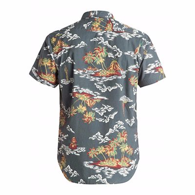Wholesale Grey Tropical Print Sublimated Shirt