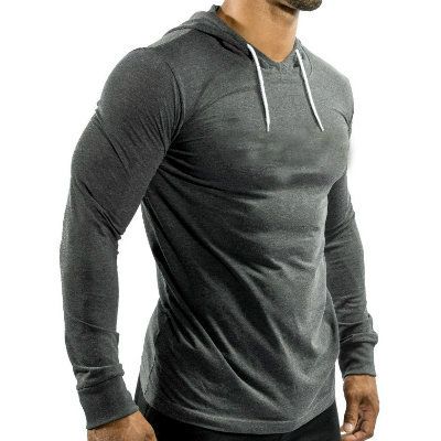 Mens Muscle Fit Fitness Hoodie Supplier