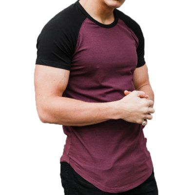 Mens Two Color Stretch Cotton T-Shirt Supplier