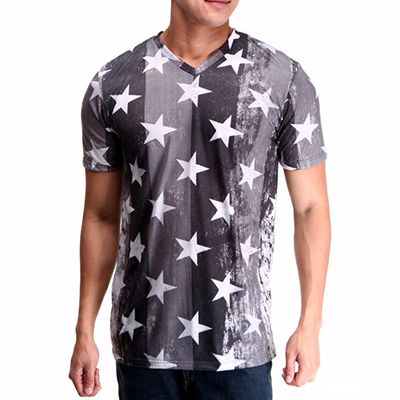 Printed Grey Sublimation T-Shirt Supplier