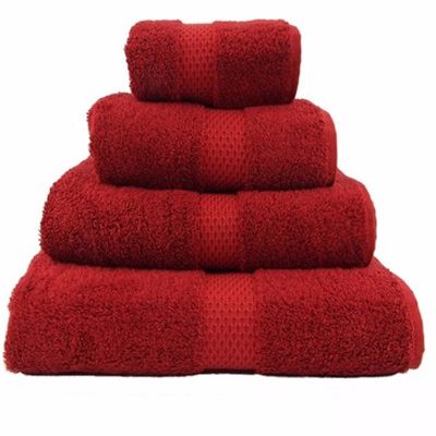 Rich Red Egyptian Towels Distributor