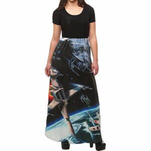 Space Print Sublimated Maxi Skirt Manufacturer