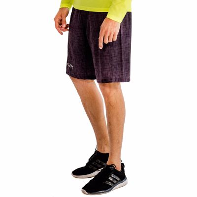 Stone Washed Purple Fitness Shorts Supplier