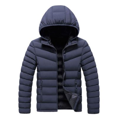Windproof Puffer Mens Jacket With Hood Wholesale