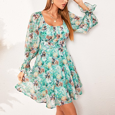 floral printing dress