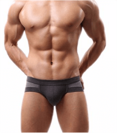 Grey Color Block Men’s Underwear Supplier
