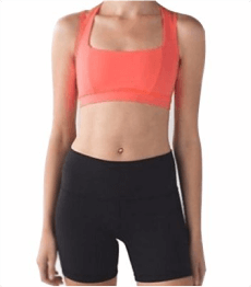 Orange Bra and Black Shorts Wholesale