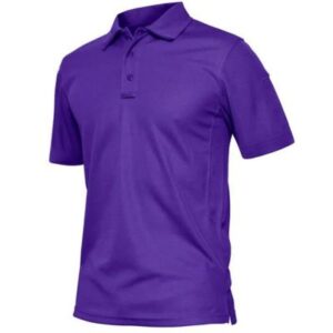 Eco Friendly Mens Golf Purple Polo T-Shirt Wholesale