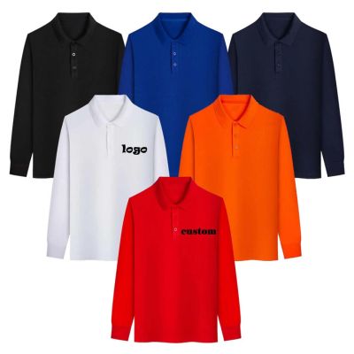 Custom Logo Long Sleeve Rugby Polo Shirts Wholesale