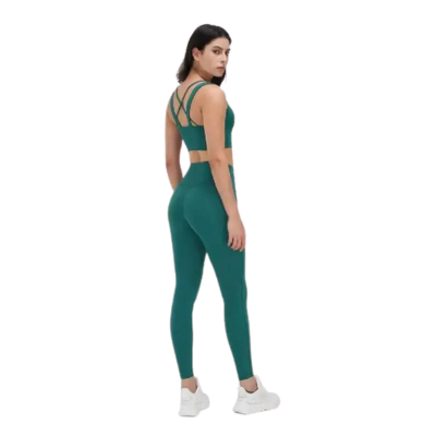 criss cross yoga bra with leggings bulk supplier