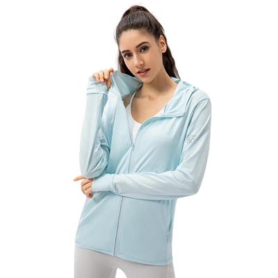 Wholesale Long Sleeve Hooded Sun Shirt