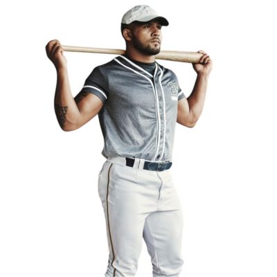wholesale gray and white baseball clothing