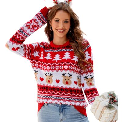 round neck christmas sweater suppliers round neck christmas sweater manufacturer