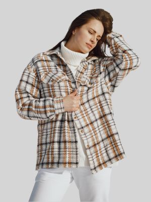 wholesale womens flannel overshirt