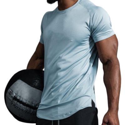 wholesale slim fitted workout mens t-shirts