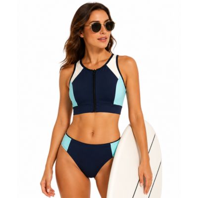 surf zip bikini set manufacturer