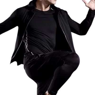 wholesale black sports tracksuit black sports tracksuit manufacturers