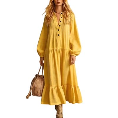 wholesale ruffle maxi dress