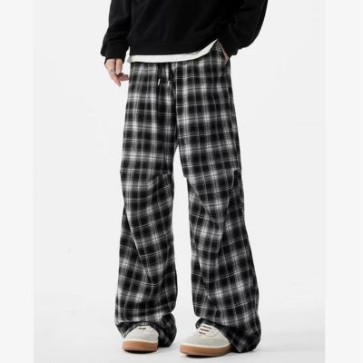 flannel straight pants manufacturer