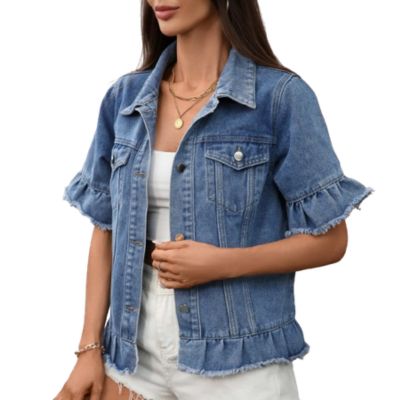 Short Sleeve Denim Jacket